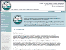 Tablet Screenshot of laysanbio.com